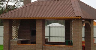 Беседка из кирпича под ключ в Бердске цена от 3162 рублей - Строй-Брд